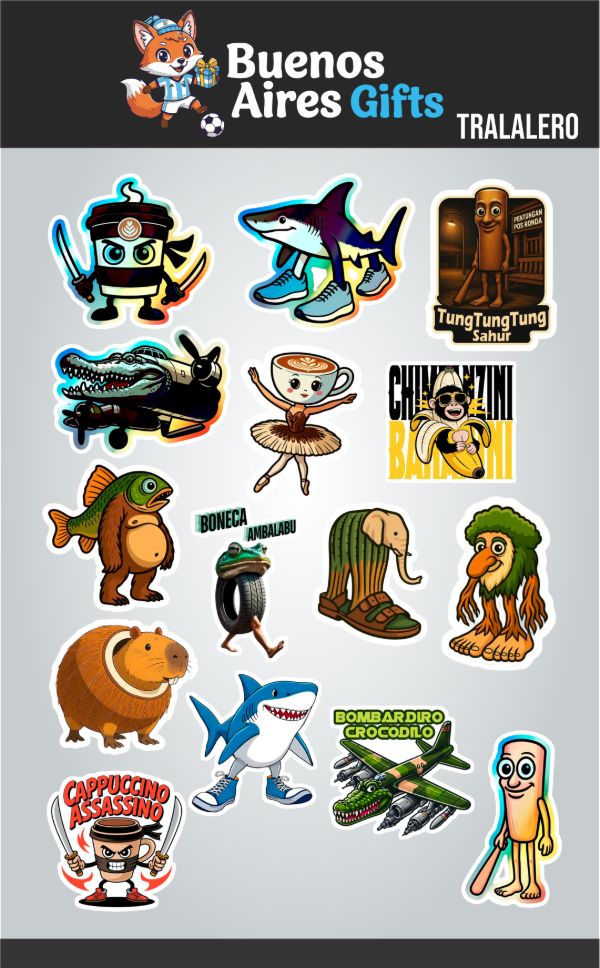 Producto - PLANCHA STICKERS TRALALERO TRALALA