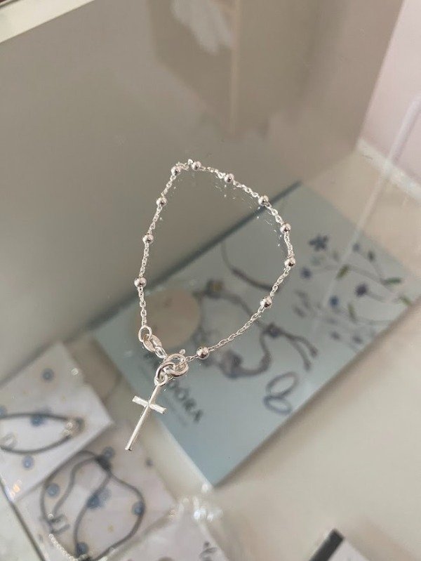 Producto - Pulsera Cruz Fina Plata 925