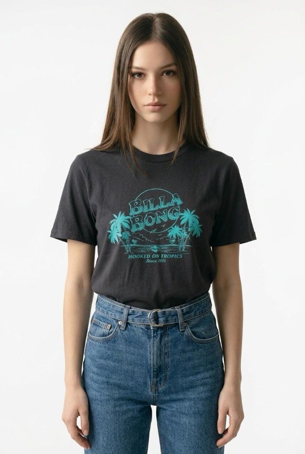 Producto - REMERA BILLABONG ON TROPICS NEGRO - 0