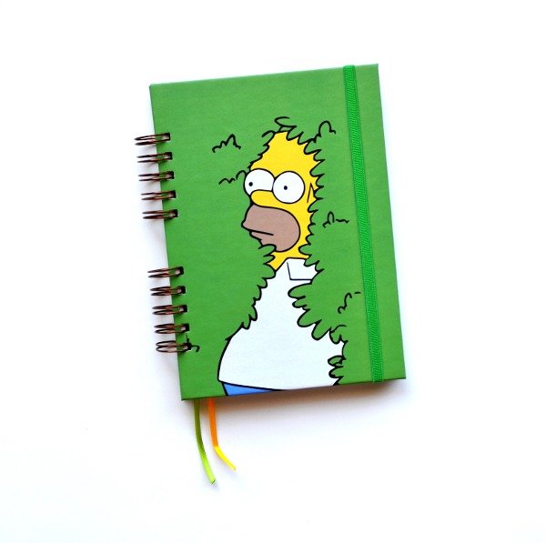 Producto - EN STOCK Cuaderno LISO Pocket A6 - Los Simpson - Homero Arbusto