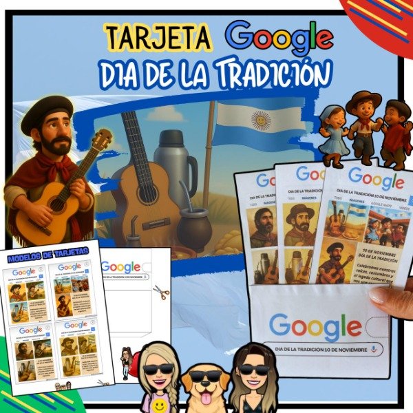 Producto - TARJETA GOOGLE. DIA DE LA TRADICIÓN