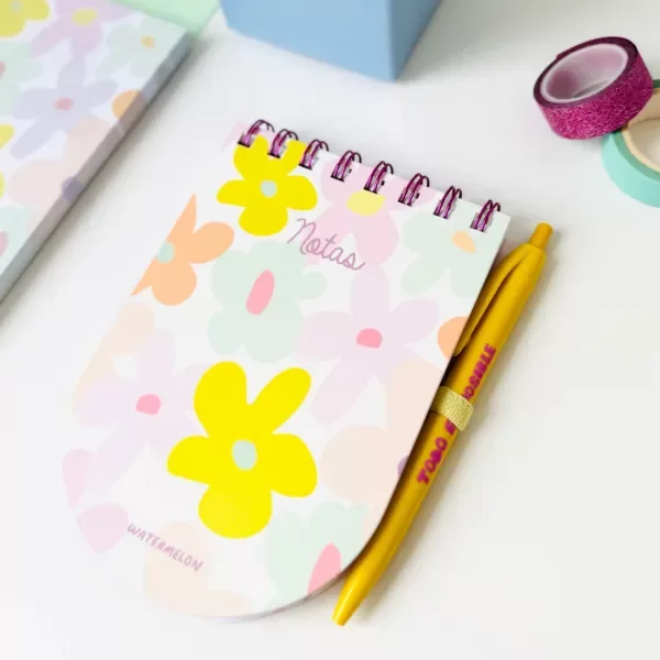 Producto - Block redondeado con lapicera