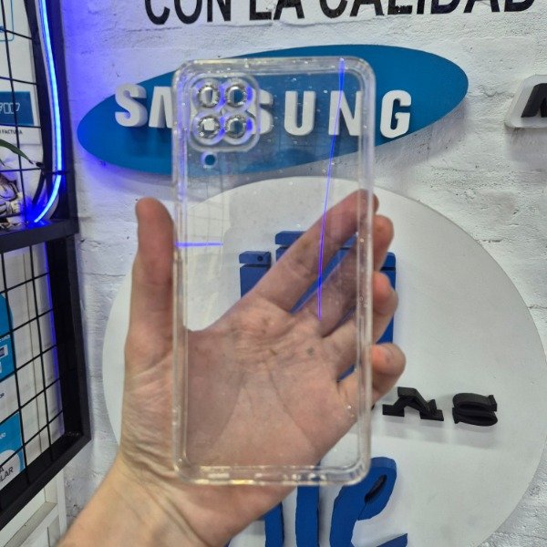 Producto - Brillosa con Cubrecamara Transparente - Samsung A12