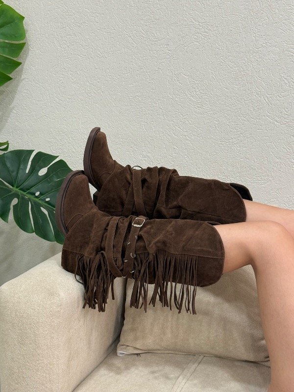 Producto - Botas Caro Gamuza Chocolate