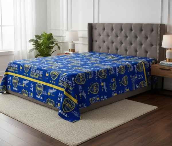 Producto - "Boca Juniors, un club cada día más Grande" Juego de Sábanas Twin