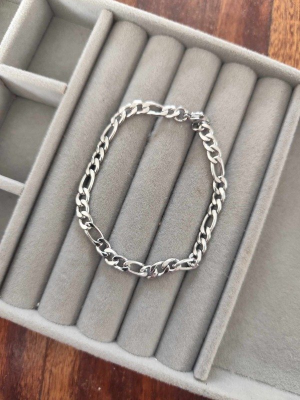 Producto - Pulsera 3x1 fina . Acero quirúrgico.
