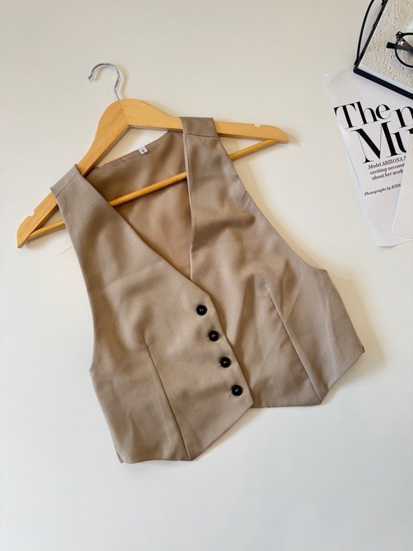 Producto - CHALECO SASTRERO BEIGE