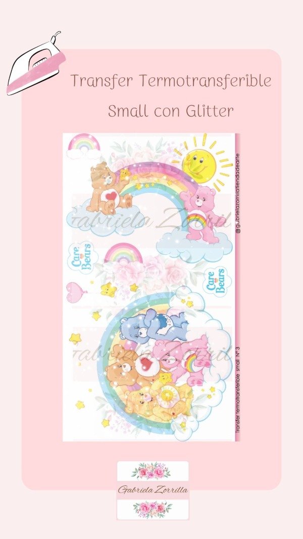 Producto - Transfer Termotransferible Small con Glitter N3