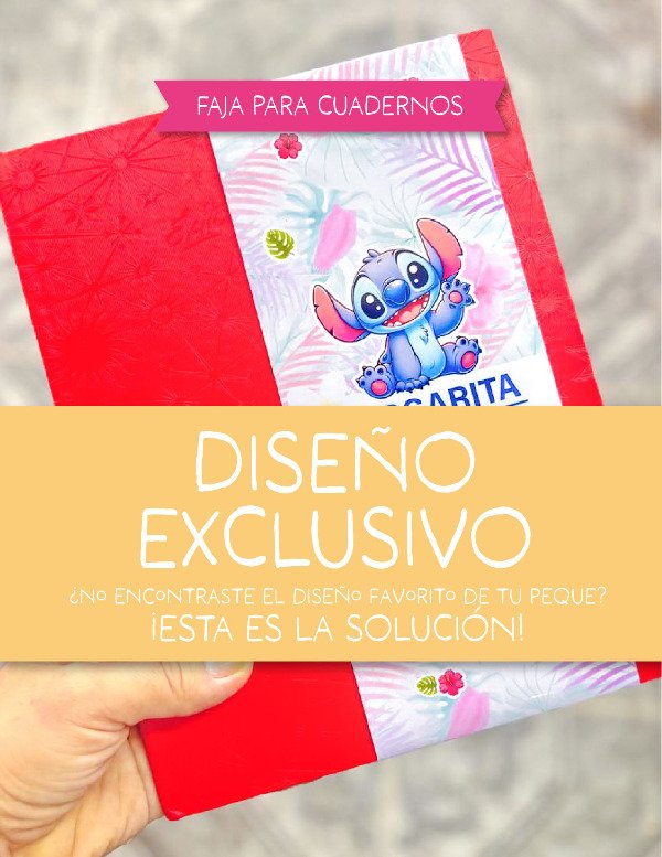 Producto - FRANJAS PARA CUADERNOS - Diseños EXCLUSIVOS!