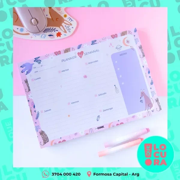 Producto - Planner Semanal A4 - Galgos