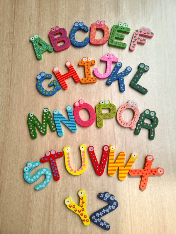 Producto - Abecedario Letras De Madera Imantada.