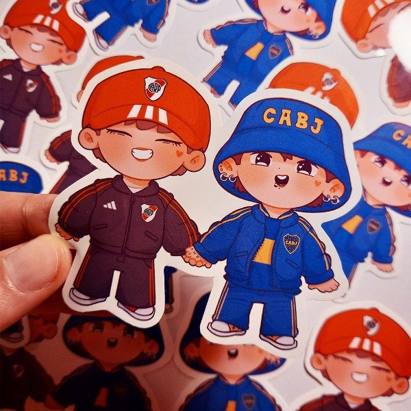 Producto - Stickers JK Boca y Tae River! - 3