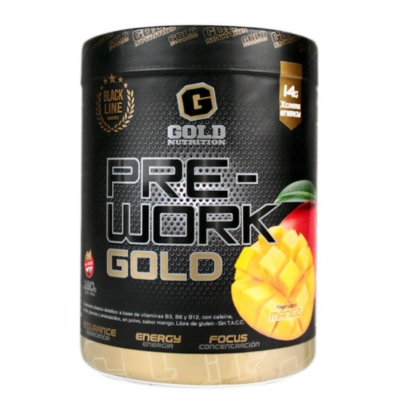 Producto - Pre work 20 Serv Mango Gold Nutrition Sin Tacc