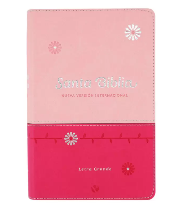 Producto - BIBLIA NVI LETRA GRANDE IMITACIÓN PIEL ROSA