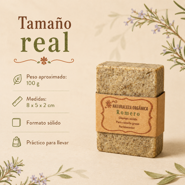 Producto - Champú sólido de Romero - Energía y Vitalidad para tu Cabello - 4