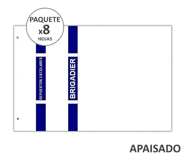 Producto - REP AP DIBUJO BRIGADIER GOFRADO BLANCO