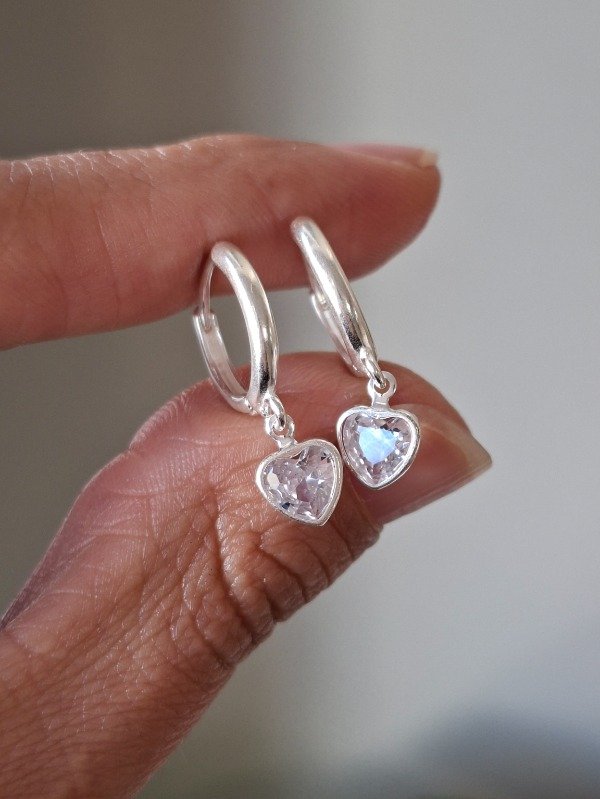 Producto - Argollas Corazón Colgante