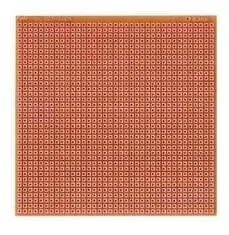 Producto - Placa PERFORADA simple faz 10x10cm