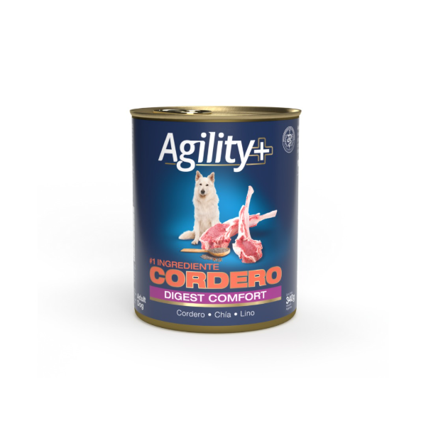 Producto - AGILITY Perro AD. CORDERO LATA x 340 gs.