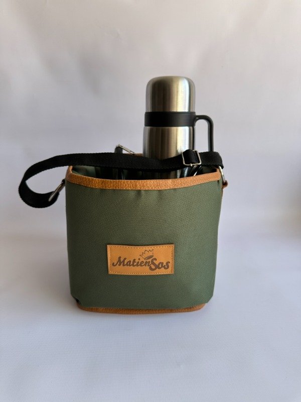 Producto - Canasta Matera de tela - color verde