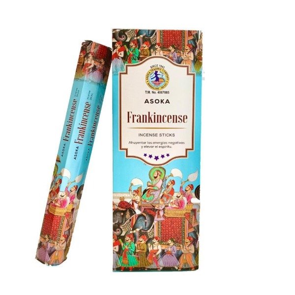 Producto - Sahumerios hexagonales Asoka frank incienso x 6 unid.