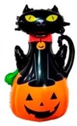 Producto - GMH Silueta Calabaza c/Gato Negro40cm