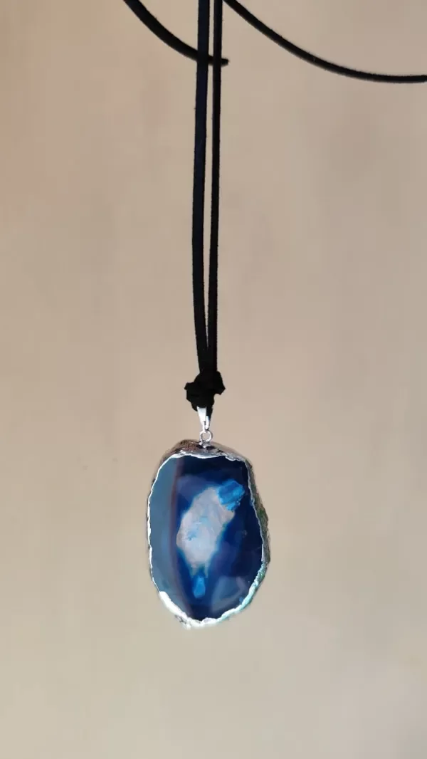 Producto - Collar Indivar Ágata Azúl