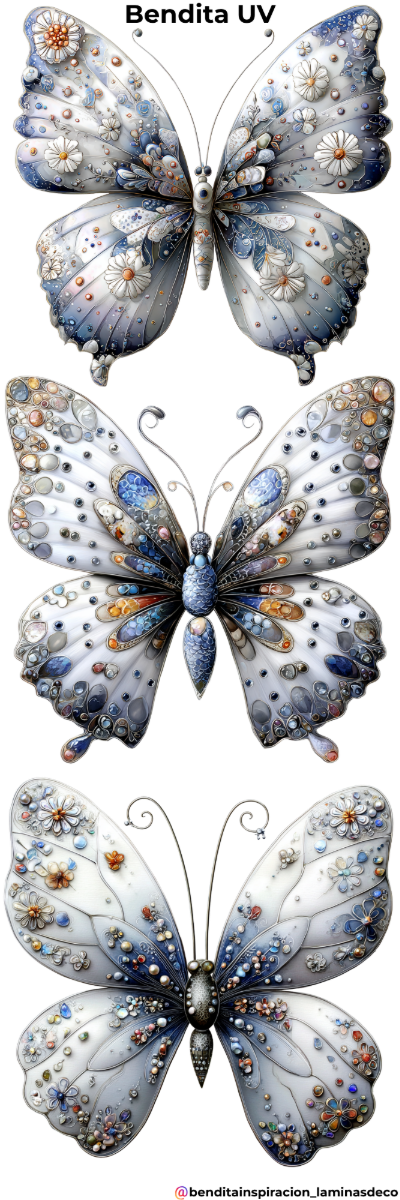 Producto - Bendita UV Mariposas azules