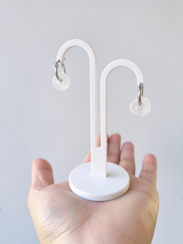 Producto - Aros DONA de cuarzo cristal
