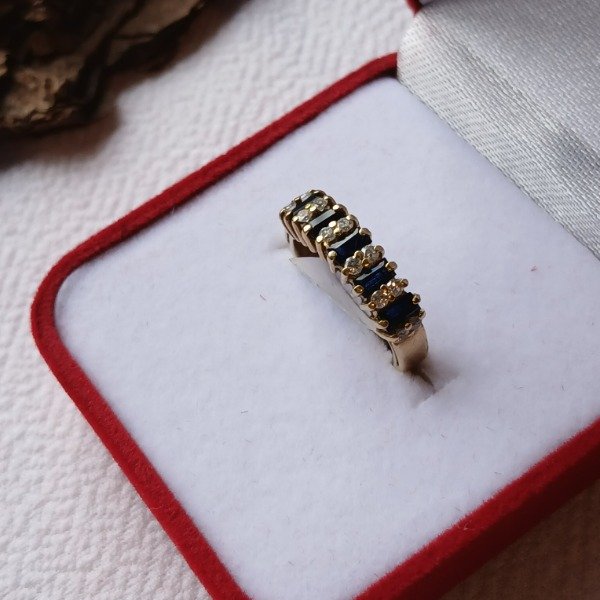 Producto - Anillo Oro 18 kt con cubic talle 11