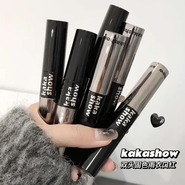 Producto - Labial doble: barra + brillo labial translucido Kakashow