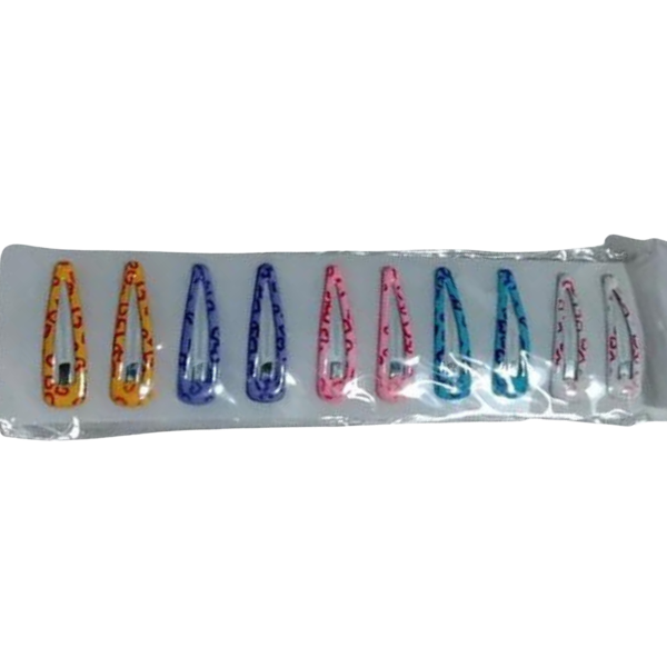 Producto - Hebillas De Pelo Tic Tac Con Corazones Niña Mujer Pack X 10 - 2