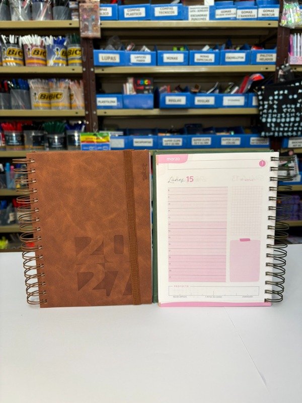 Producto - Agenda Diaria c/espiral R6 10x15cm  - "Talbot" - 1