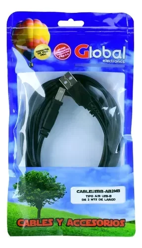 Producto - Cable usb para impresoras Global 2 metros