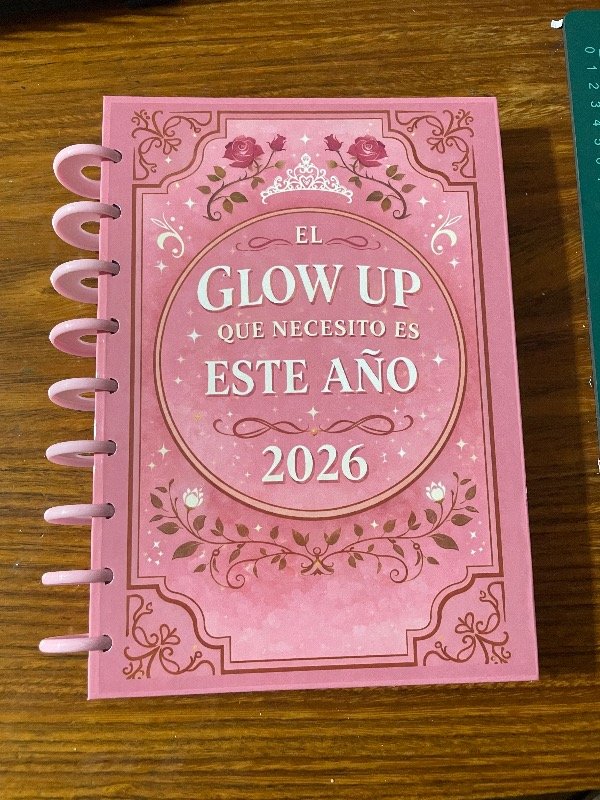Producto - Agenda Glow Up Rosa - Hábitos saludables