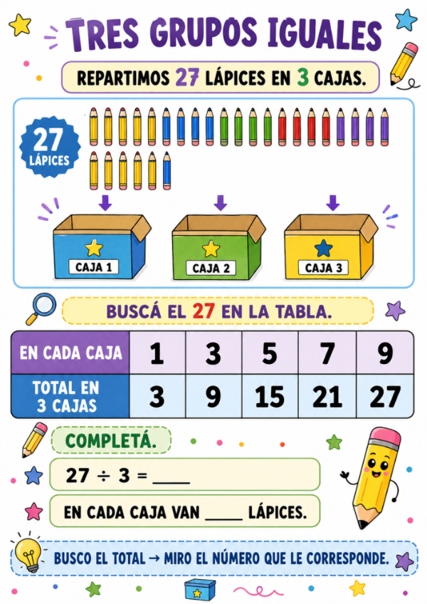 Producto - REPARTIMOS CON TABLAS: Divisiones exactas con apoyo visual - 5