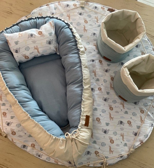 Producto - Nido de contención Tusor  Celeste