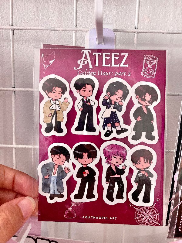 Producto - Plancha de Stickers ATEEZ