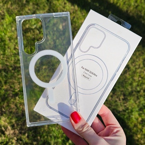 Producto - Transparente con mag safe samsung