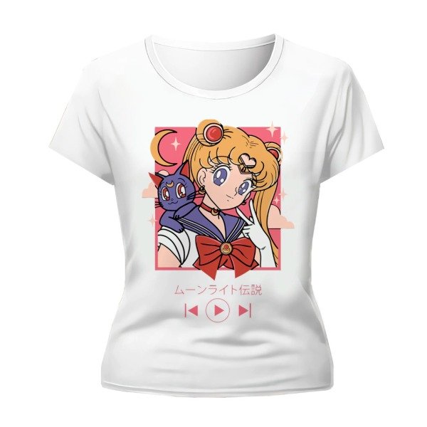 Producto - Remera Serena y Luna - Sailor Moon (Modelo 1) [Talle M]