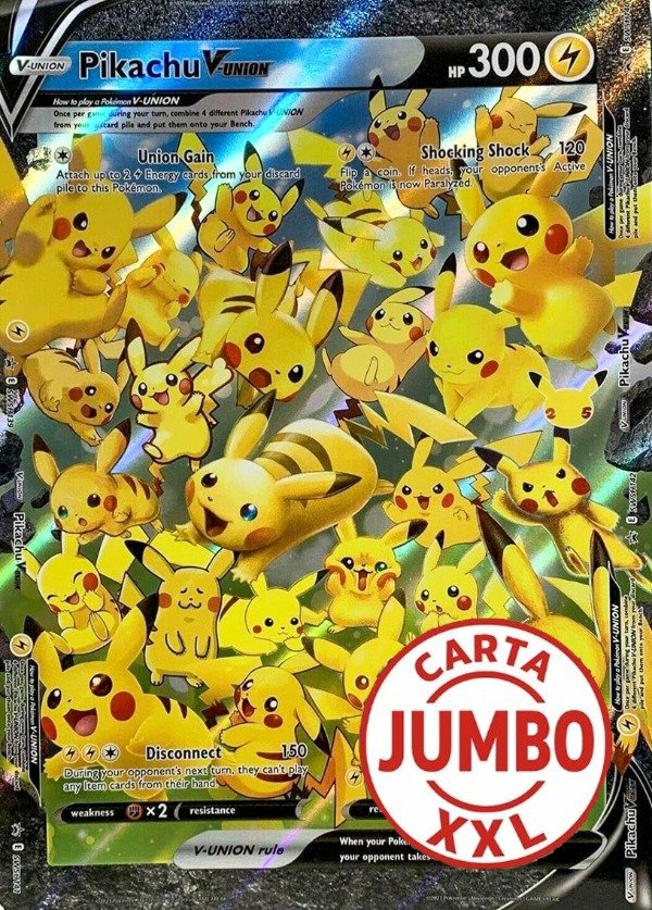 Producto - JUMBO Pikachu V-Union Oversized - Sword nad Shield Promo