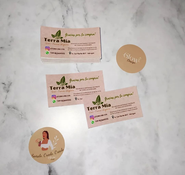 Producto - Tarjetas personales simple faz