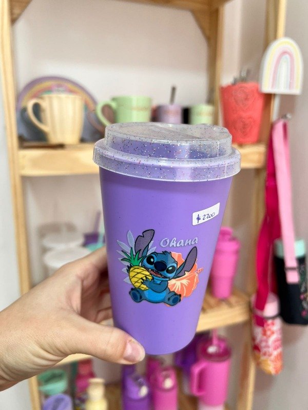 Producto - Vaso cup Glitter Stich LILA