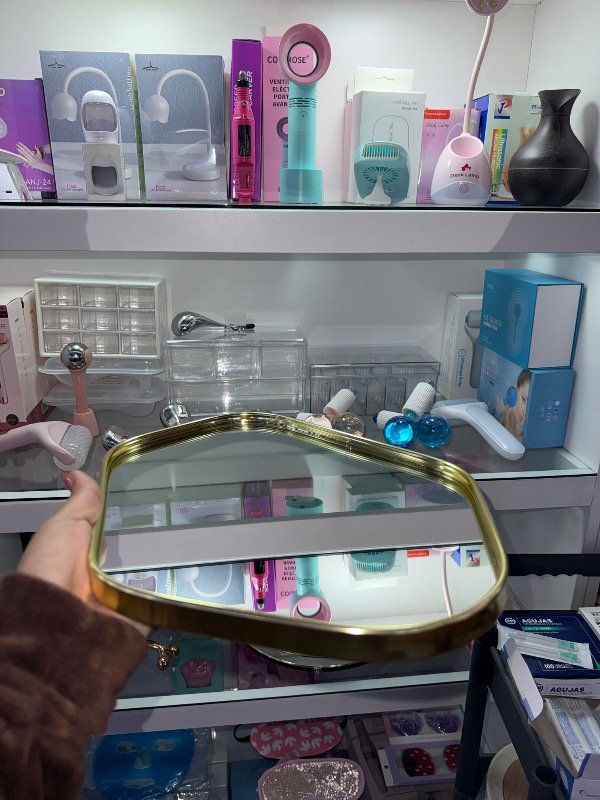 Producto - Bandeja espejo 35cm dorada