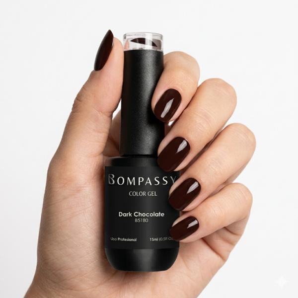 Producto - Esmalte Semi Dark Chocolate 15ml - Bompassy