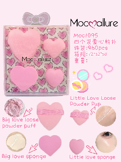 Producto - SET POJITA CORAZON X4U MOC1096