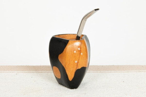 Producto - MATE RANCHERO NEGRO DE ALGARROBO + BOMBILLA DE REGALO
