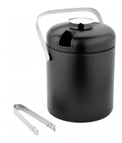 Producto - Hielera Negra Con Pinza Mas Tapa Modelo Gerard F Coor Negr,o Blanco