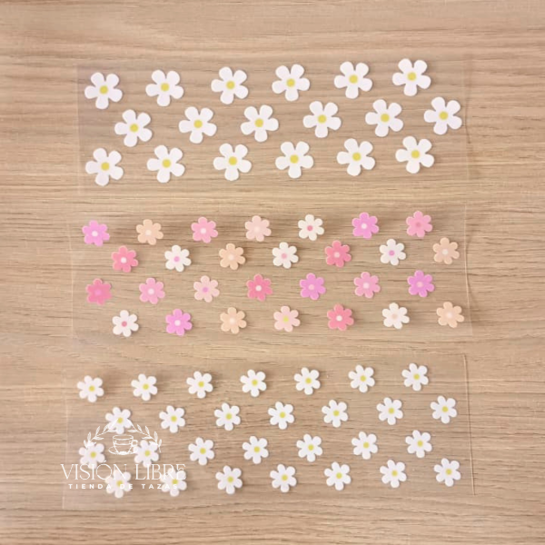 Producto - Stickers Florcitas 8x23cm - 0