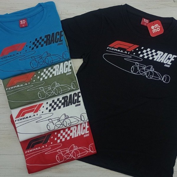 Producto - Remera de varon manga corta Race F1
